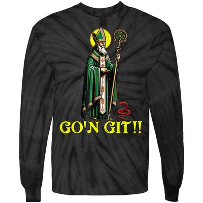 Gon Git Funny St Patricks Day Shamrock St Patty Party Irish Tie-Dye Long Sleeve Shirt