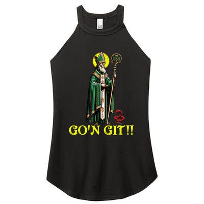 Gon Git Funny St Patricks Day Shamrock St Patty Party Irish Women's Perfect Tri Rocker Tank