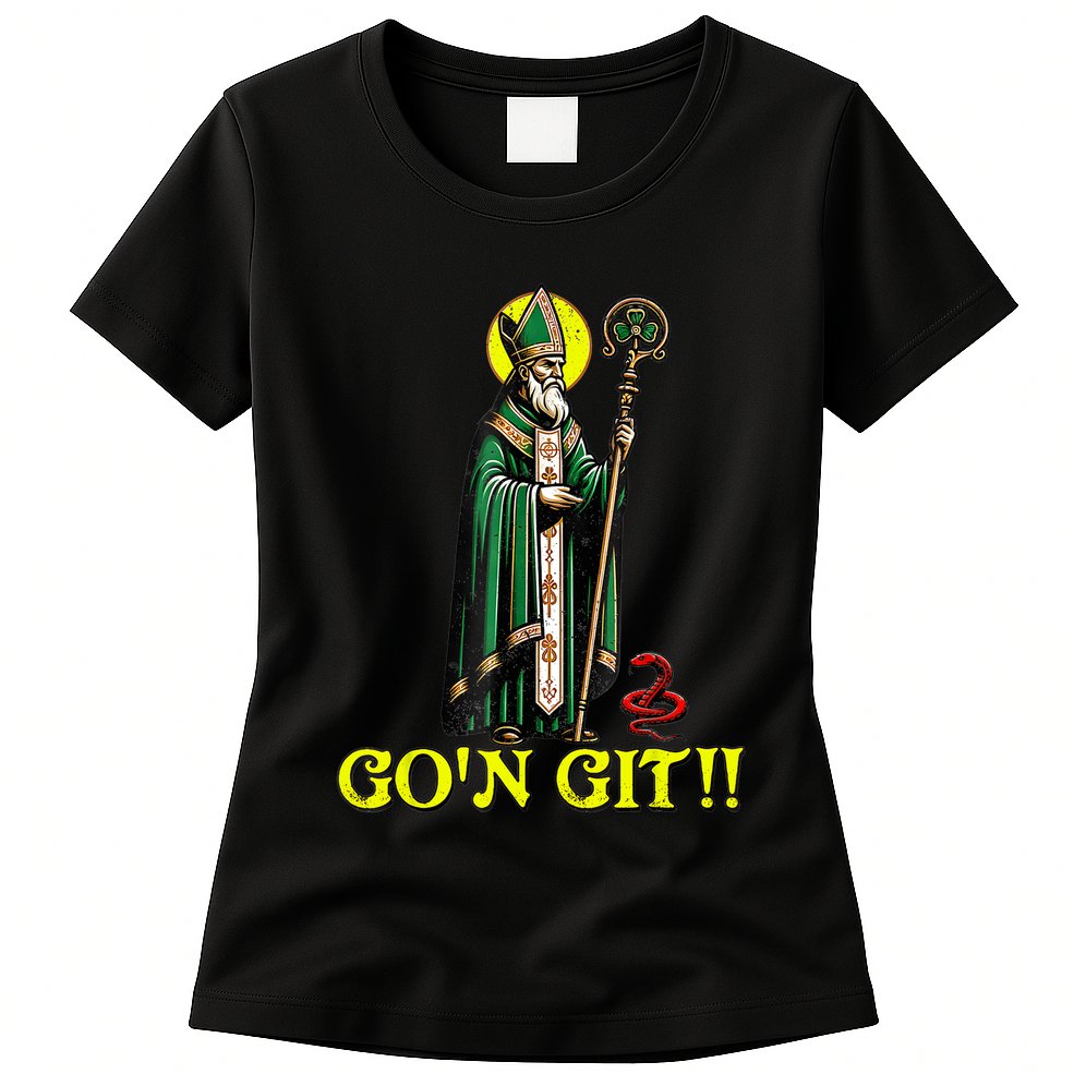 Gon Git Funny St Patricks Day Shamrock St Patty Party Irish Womens T-Shirt