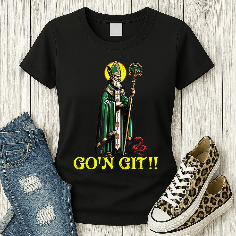 Gon Git Funny St Patricks Day Shamrock St Patty Party Irish Womens T-Shirt