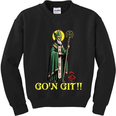 Gon Git Funny St Patricks Day Shamrock St Patty Party Irish Kids Sweatshirt
