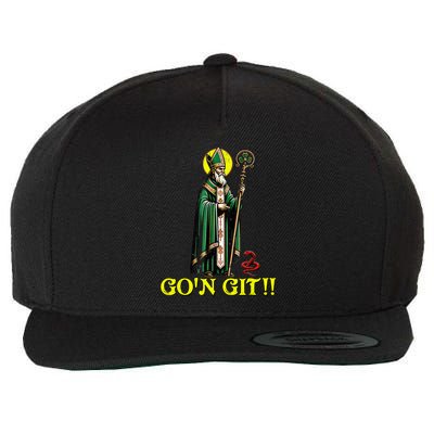 Gon Git Funny St Patricks Day Shamrock St Patty Party Irish Wool Snapback Cap