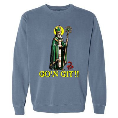 Gon Git Funny St Patricks Day Shamrock St Patty Party Irish Garment-Dyed Sweatshirt