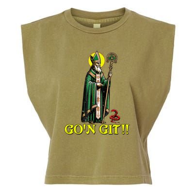 Gon Git Funny St Patricks Day Shamrock St Patty Party Irish Garment-Dyed Women's Muscle Tee
