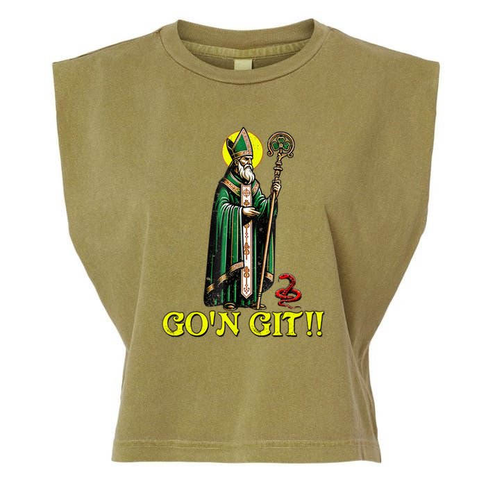 Gon Git Funny St Patricks Day Shamrock St Patty Party Irish Garment-Dyed Women's Muscle Tee
