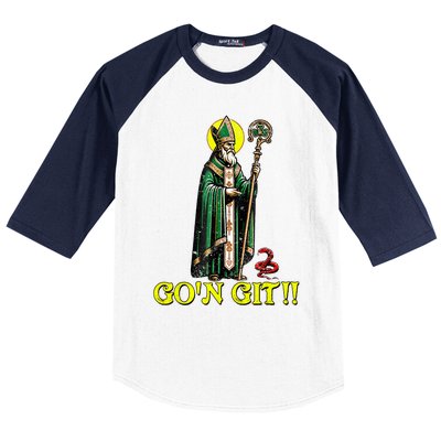 Gon Git Funny St Patricks Day Shamrock St Patty Party Irish Baseball Sleeve Shirt