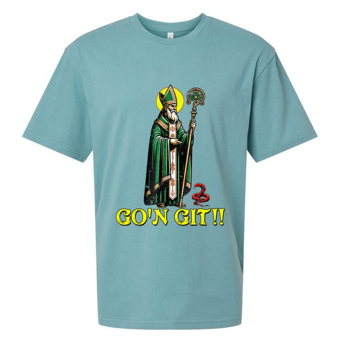 Gon Git Funny St Patricks Day Shamrock St Patty Party Irish Sueded Cloud Jersey T-Shirt