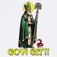 Gon Git Funny St Patricks Day Shamrock St Patty Party Irish Garment-Dyed Sweatshirt