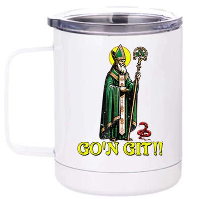 Gon Git Funny St Patricks Day Shamrock St Patty Party Irish 12 oz Stainless Steel Tumbler Cup