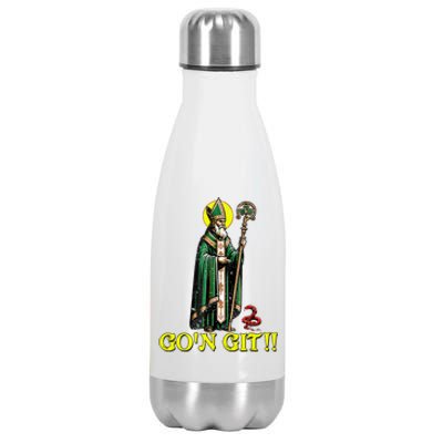 Gon Git Funny St Patricks Day Shamrock St Patty Party Irish Stainless Steel Insulated Water Bottle