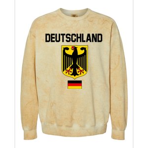 Germany German Football Soccer Ball Travel Retro Jersey Colorblast Crewneck Sweatshirt