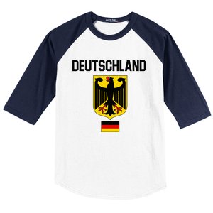 Germany German Football Soccer Ball Travel Retro Jersey Baseball Sleeve Shirt