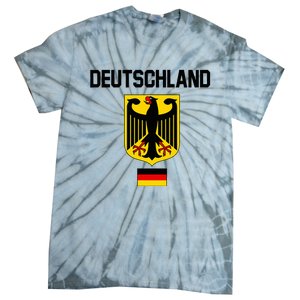 Germany German Football Soccer Ball Travel Retro Jersey Tie-Dye T-Shirt