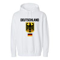 Germany German Football Soccer Ball Travel Retro Jersey Garment-Dyed Fleece Hoodie