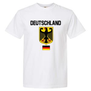 Germany German Football Soccer Ball Travel Retro Jersey Garment-Dyed Heavyweight T-Shirt