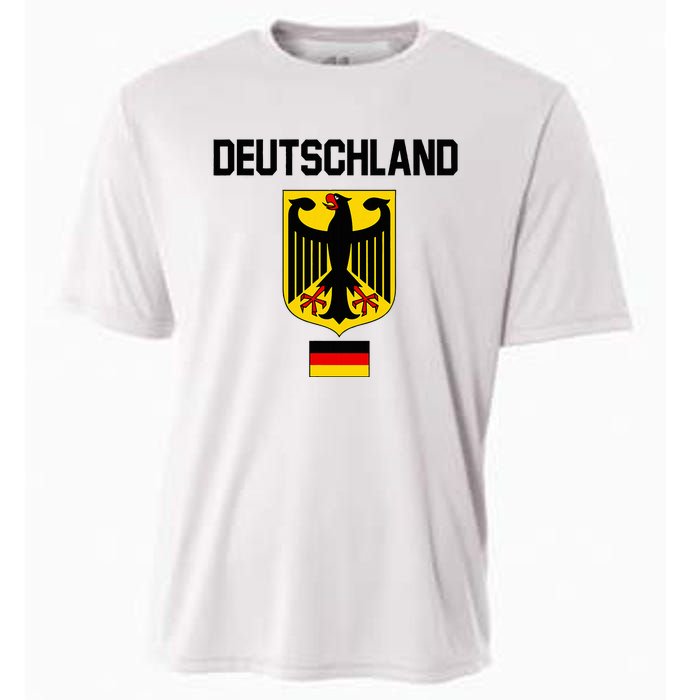 Germany German Football Soccer Ball Travel Retro Jersey Cooling Performance Crew T-Shirt