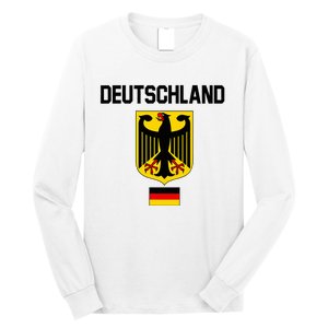 Germany German Football Soccer Ball Travel Retro Jersey Long Sleeve Shirt