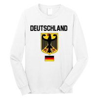 Germany German Football Soccer Ball Travel Retro Jersey Long Sleeve Shirt