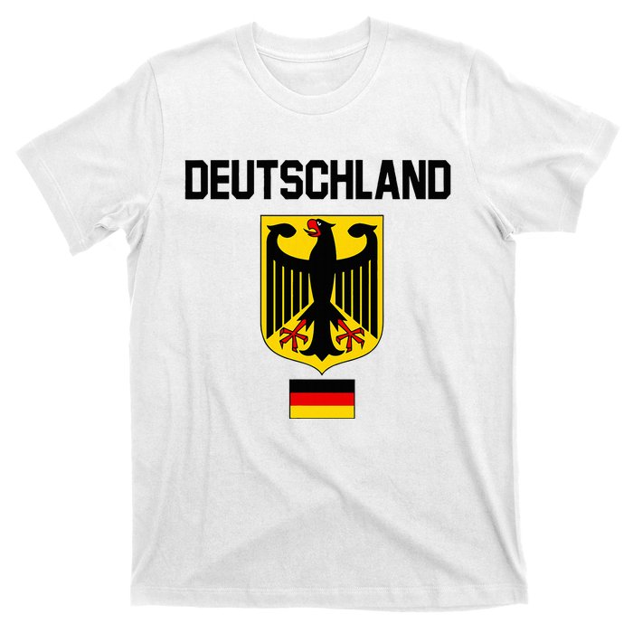 Germany German Football Soccer Ball Travel Retro Jersey T-Shirt