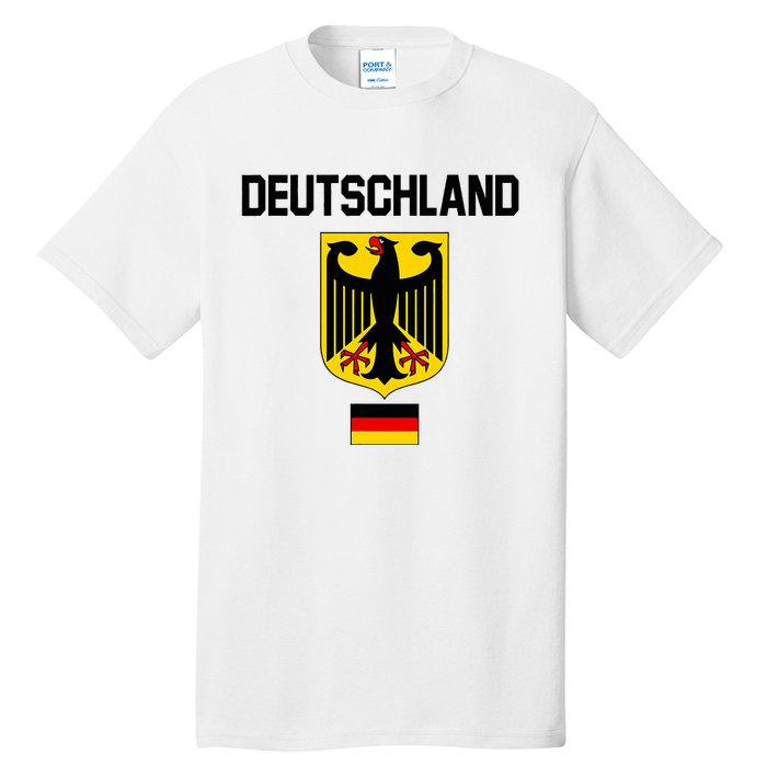 Germany German Football Soccer Ball Travel Retro Jersey Tall T-Shirt