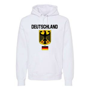 Germany German Football Soccer Ball Travel Retro Jersey Premium Hoodie