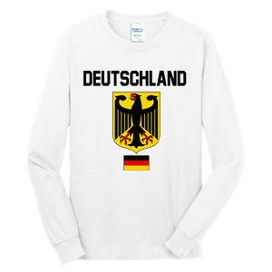 Germany German Football Soccer Ball Travel Retro Jersey Tall Long Sleeve T-Shirt