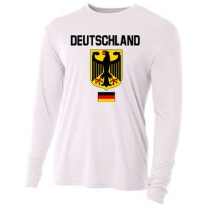 Germany German Football Soccer Ball Travel Retro Jersey Cooling Performance Long Sleeve Crew