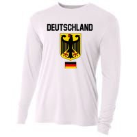 Germany German Football Soccer Ball Travel Retro Jersey Cooling Performance Long Sleeve Crew