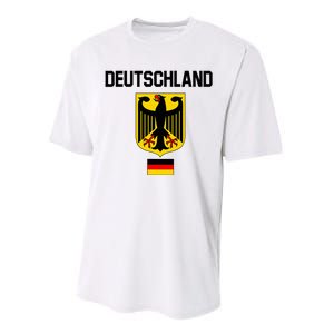 Germany German Football Soccer Ball Travel Retro Jersey Performance Sprint T-Shirt