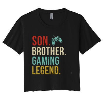 Gaming Gifts For Teenage Boy 8-12 Year Old Christmas Gamer Women's Crop Top Tee