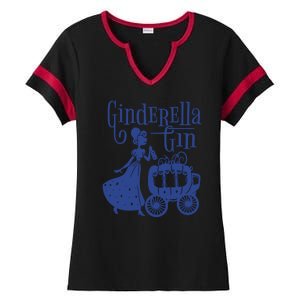 Ginderella Gin Funny Ladies Halftime Notch Neck Tee