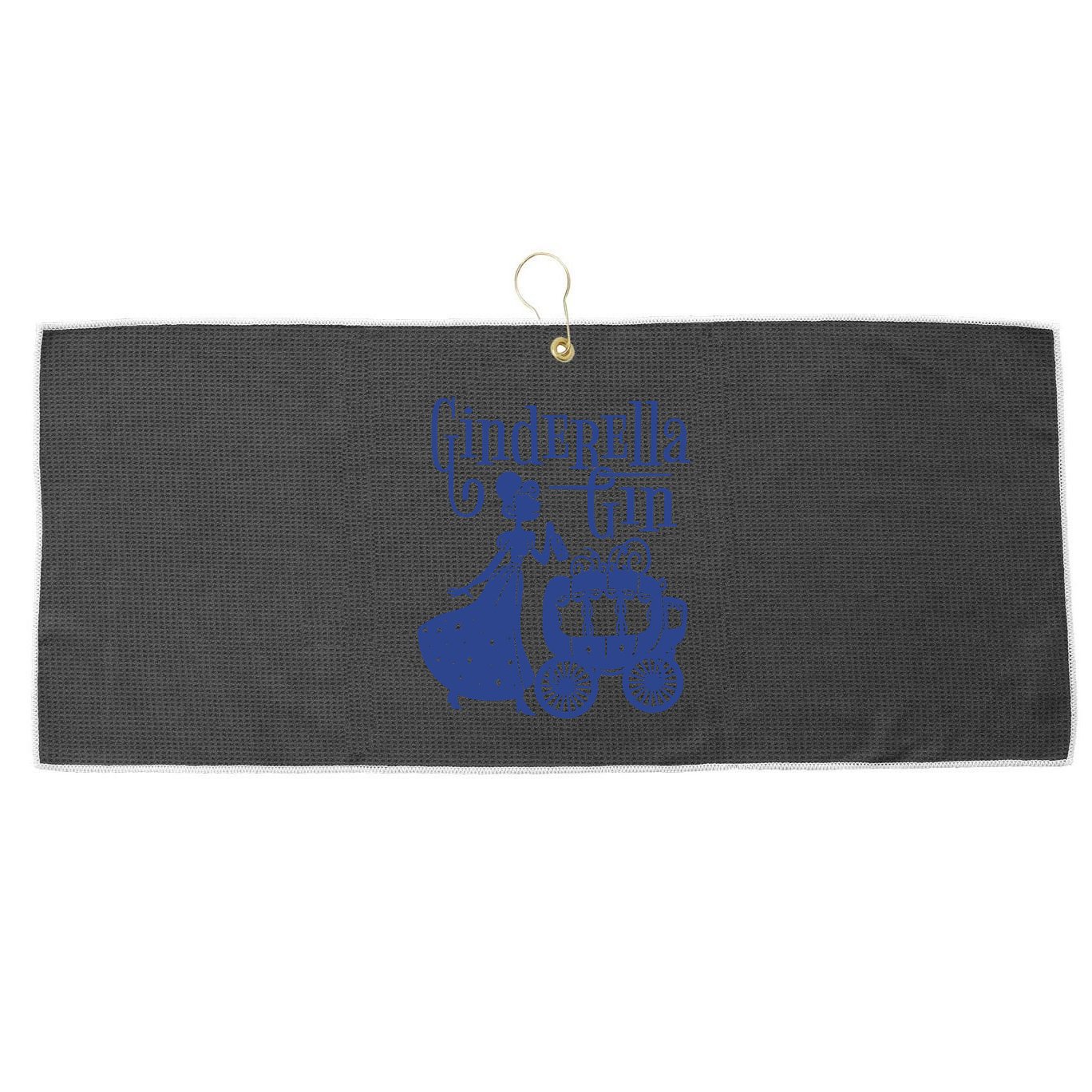 Ginderella Gin Funny Large Microfiber Waffle Golf Towel