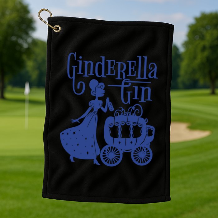 Ginderella Gin Funny Golf Towel