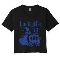 Ginderella Gin Funny Women's Crop Top Tee