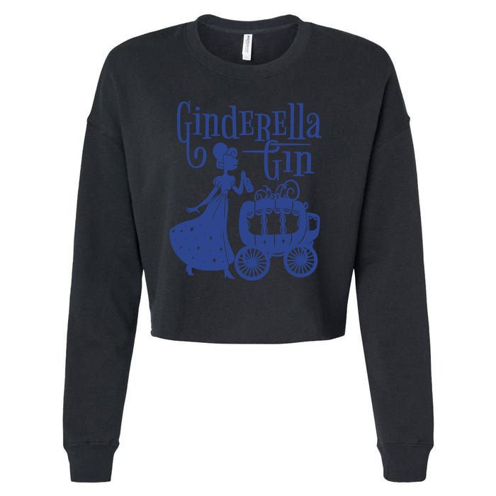 Ginderella Gin Funny Cropped Pullover Crew