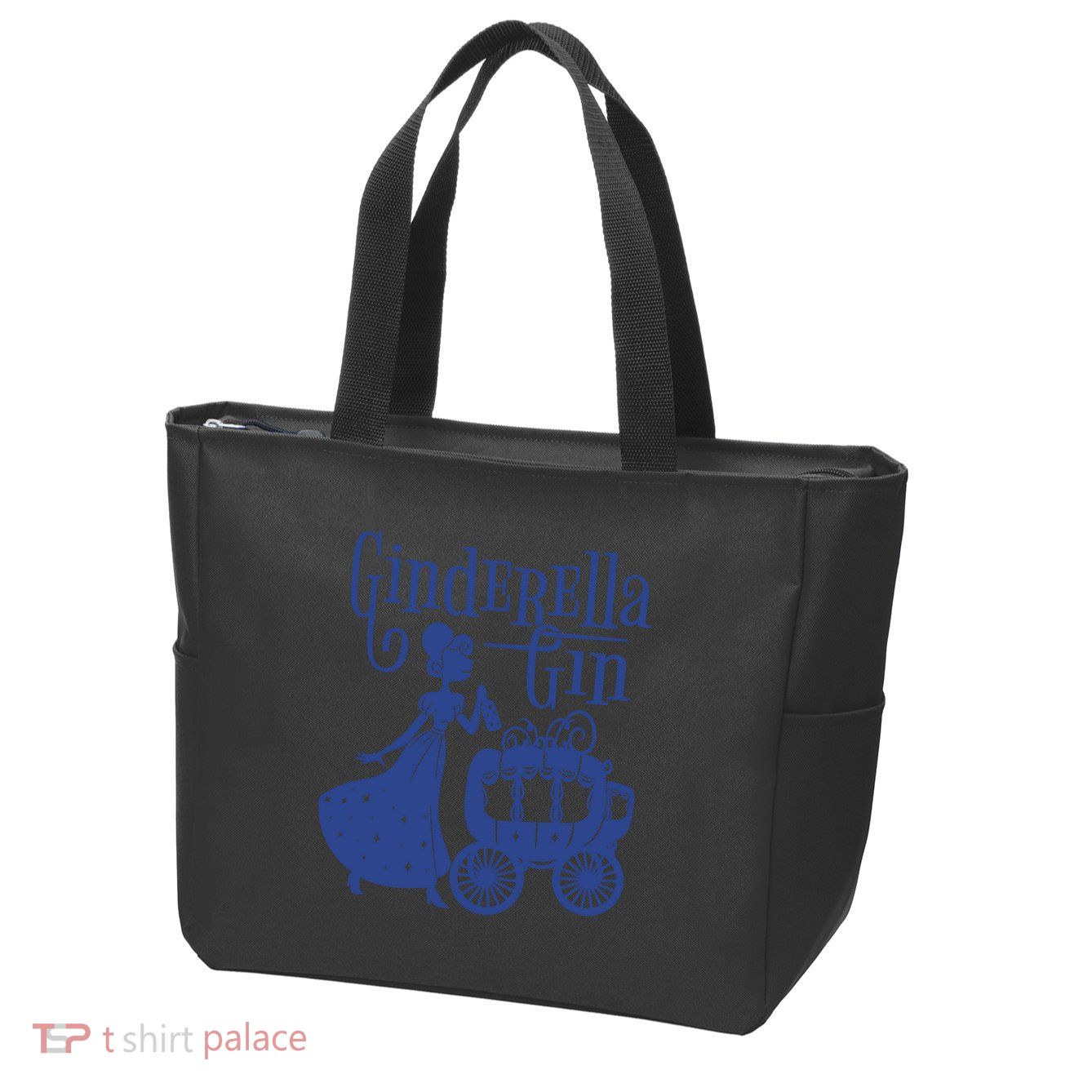 Ginderella Gin Funny Zip Tote Bag