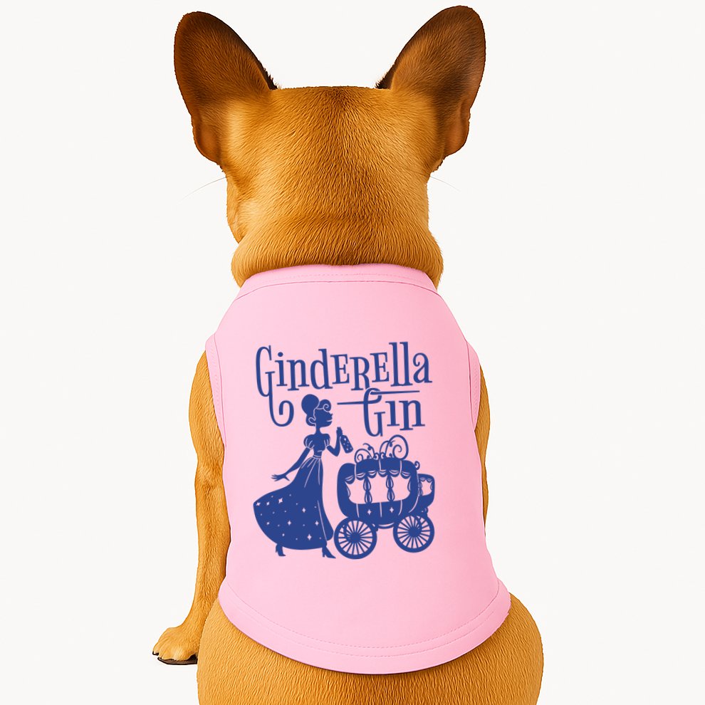 Ginderella Gin Funny Doggie Tank