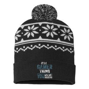 Gaming Gifts For Teenage Boy 816 Year Old Christmas Gamer USA-Made Snowflake Beanie