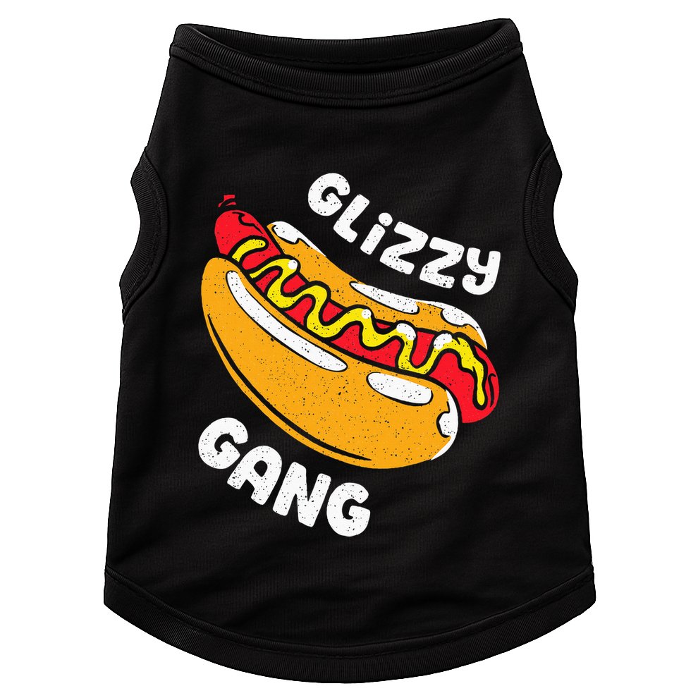 Glizzy Gang Funny Hot Dog Doggie Tank
