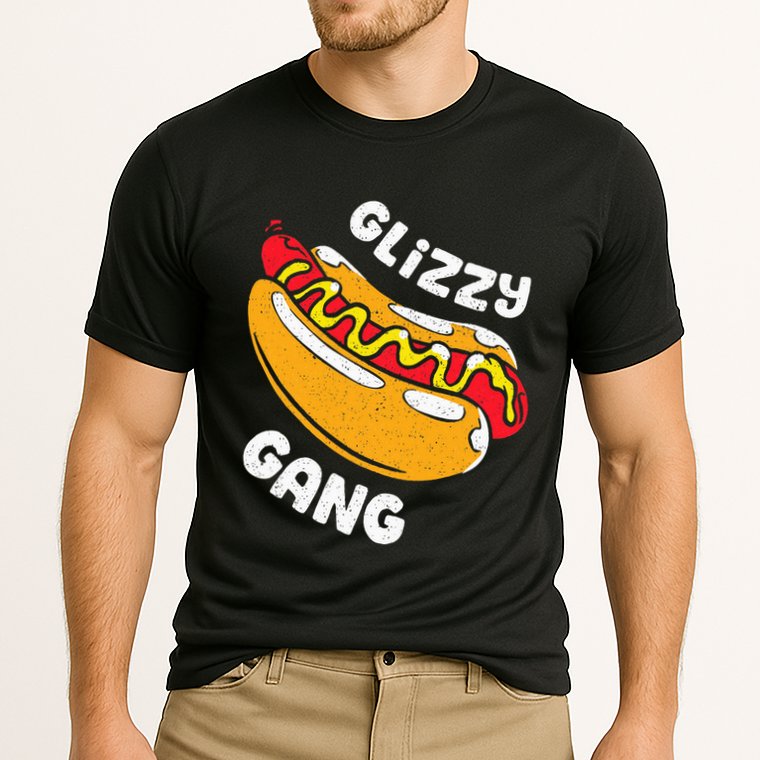 Glizzy Gang Funny Hot Dog Cooling Performance Crew T-Shirt