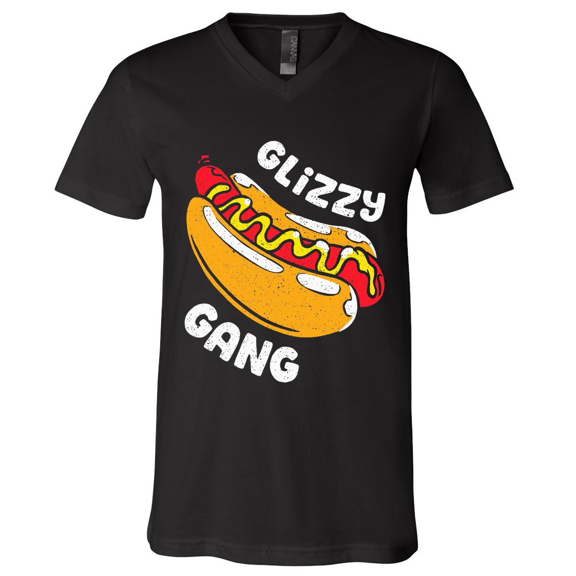 Glizzy Gang Funny Hot Dog V-Neck T-Shirt
