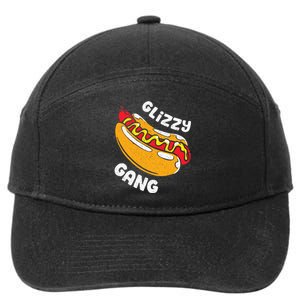 Glizzy Gang Funny Hot Dog 7-Panel Snapback Hat