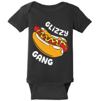 Glizzy Gang Funny Hot Dog Baby Bodysuit