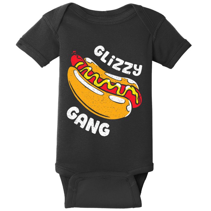 Glizzy Gang Funny Hot Dog Baby Bodysuit