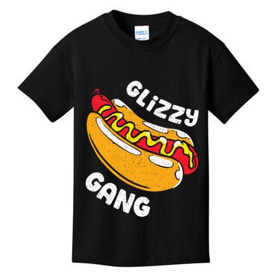 Glizzy Gang Funny Hot Dog Kids T-Shirt