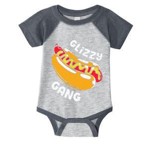 Glizzy Gang Funny Hot Dog Infant Baby Jersey Bodysuit