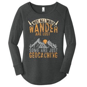 Geocache Gift For Men Treasure Hunt Women's Perfect Tri Tunic Long Sleeve Shirt