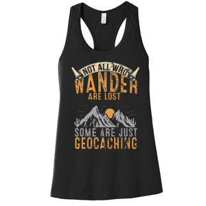 Geocache Gift For Men Treasure Hunt Women's Racerback Tank