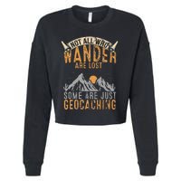 Geocache Gift For Men Treasure Hunt Cropped Pullover Crew