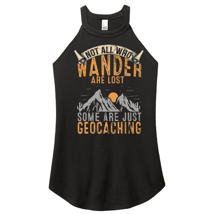 Geocache Gift For Men Treasure Hunt Women's Perfect Tri Rocker Tank